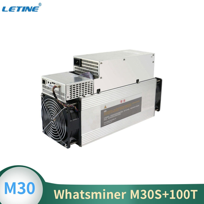 Whatsminer M30S+ от MicroBT минируя алгоритм SHA-256 с максимальным hashrate 100Th/s расхода энергии 3400W