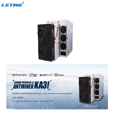 Верхняя новая машина минирования KD6 горнорабочего KA-3 3154W Kadena Bitmain Antminer KA3 166T KDA KD Макс
