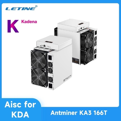 Горнорабочий KA3 166T 3154W Kda Bitmain Aisc Antminer KDA минируя локальные сети RJ45