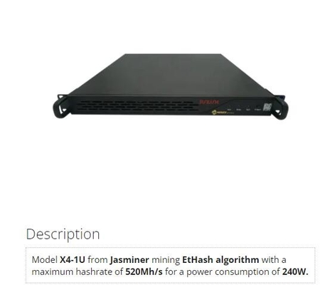машины минирования 240W Ethash Asic