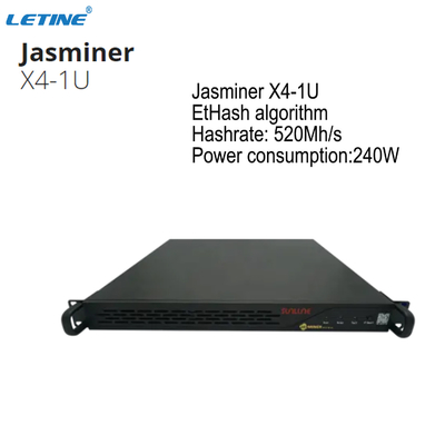 Минирование Ethash ETH ETC Asic подвергает горнорабочего механической обработке Jasminer X4 1U 520MH 240W Ethereum