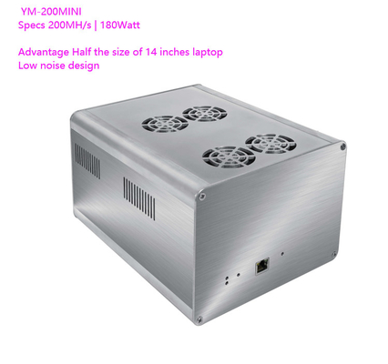 Горнорабочий blockchain дизайна ETH ETC YM-200MINI 200MH 180Watt малошумная