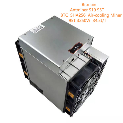 Воздушное охлаждение SHA256 Bitmain Antminer S19 95th горнорабочего Asic Bitcoin BTC/BCH/BSV