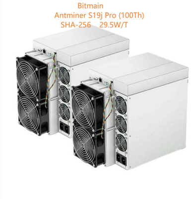 Горнорабочий Antminer S19j Pro 100Th SHA256 3050W Asic Bitcoin входного сигнала AC