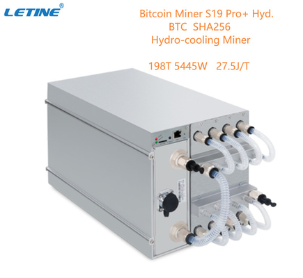 Гидро охлаждая Hyd 198Th 27.5W/T BTC Asic Antminer Bitmain Antminer S19 Pro+