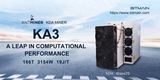 Горнорабочий монетки воздушного охлаждения KDA алгоритма KA3 Bitmain Asic Antminer Блейка 2s