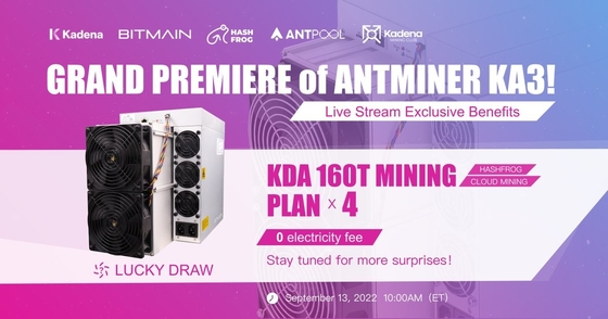 Верхняя новая машина минирования KD6 горнорабочего KA-3 3154W Kadena Bitmain Antminer KA3 166T KDA KD Макс