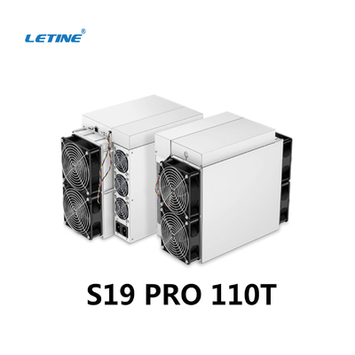 Antminer s19pro 110T Bitmain в запасе быстро поставляет PRO asic значение горнорабочего S19
