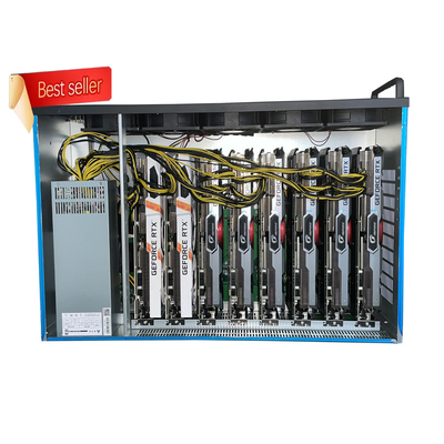 Машина минирования 8 GPU с RTX 3090 3080 3070 3060TI сервер видеокарты CMP 170HX 90HX