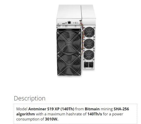 Локальные сети взаимодействуют горнорабочего цепи блока Antminer S19 XP горнорабочего Bitmain BTC 140Th