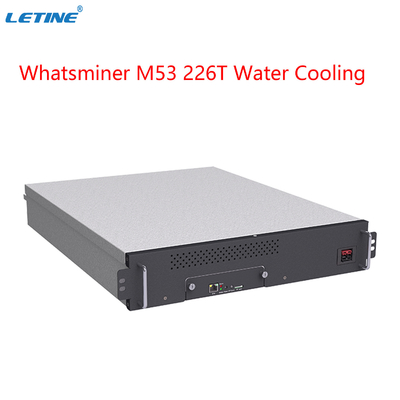 Водяное охлаждение высокое Hashrate горнорабочего 6554W WhatsMiner M53 226T BTC ASIC
