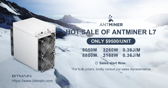 DOGE LTC L7 9050M Asic Miner Machine Bitmain Antminer L7 9050M 9300M 9500M