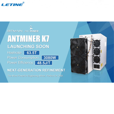 Горнорабочий Bitmain Antminer K7 Cryptocurrency Asic выгодная для монеток CKB