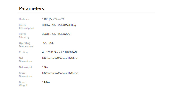 Bitcoin горнорабочего 3300W высокий Hashrate Avalon A1346 110th BTC Asic минируя Equiment