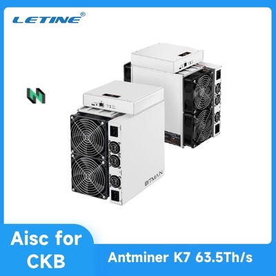 3080W Bitmain Asic Antminer K7 63.5Th Алгоритм Eaglesong Blockchain Майнеры