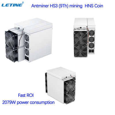 Быстрая горнорабочий Bitmain Antminer HS3 9T 2079W ROI HNS Asic Blake2B + SHA3 Algo