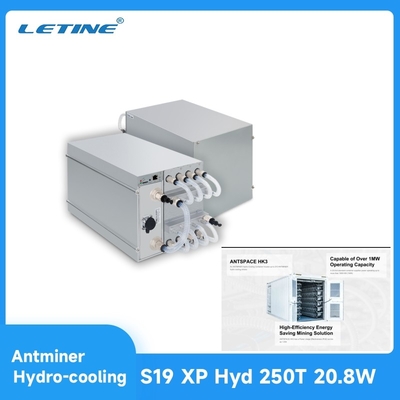 SHA256 BTC/BCH/BSV Алгоритм Bitcoin Miner S19e XP Hyd 251TH/s 5522W 22J/T Гидроохлаждение