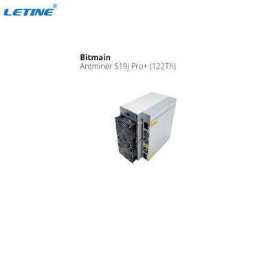 Горнорабочий 3355W цепи блока алгоритма горнорабочего S19j Pro+ 122T SHA 256 Bitcoin горнорабочего Bitmain BTC