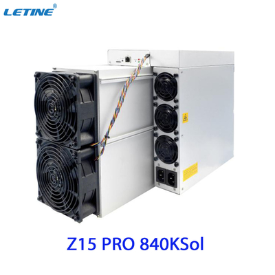 Antminer Z15 Pro от Bitmain минируя алгоритм Equihash с максимальным hashrate 840ksol/s расхода энергии 2560W