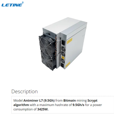 Высокая горнорабочий Bitmain Antminer L7 9160MH 9050MH 8800MH 9500MH LTC дожа выгоды