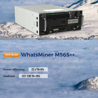 WhatsMiner M56S M56S++ MicroBT минируя алгоритм SHA-256 с максимальным hashrate
