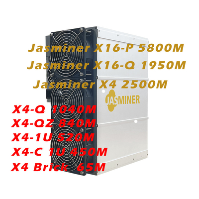 Горнорабочий Jasminer X16-Q Jasminer X4 X4-1U X4-Q Jasminer X16-P 5800Mh/s 1900W ETC ZIL Asic домочадца