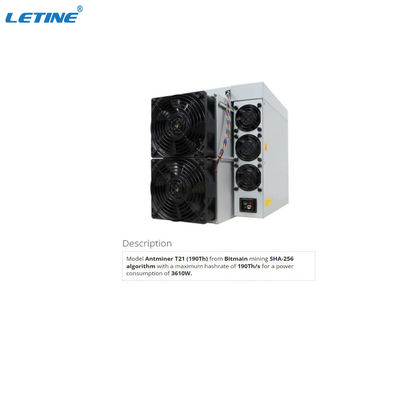 CE Bitmain Antminer T21 190Th SHA-256 Алгоритм Bitcoin Mining Майнер