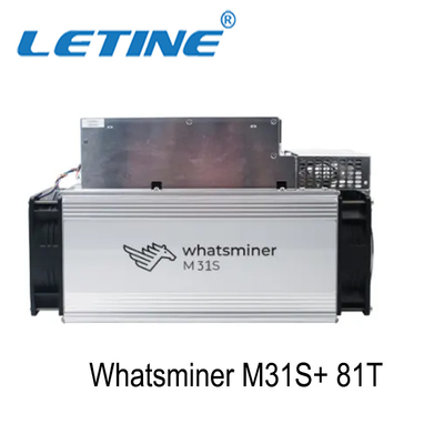 машина минирования монетки горнорабочего BTC горнорабочего SHA-256 BTC Asic 81T Whatsminer M31s+ M31s
