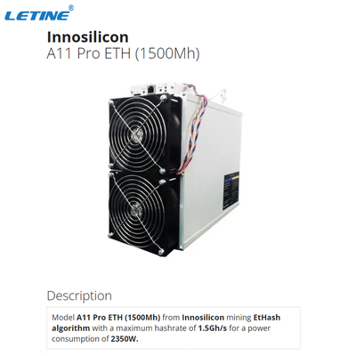 Горнорабочий A11 Pro 8G 1.5Gh/S 1500Mh Hashrate Innosilicon Asic