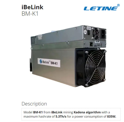 Интерфейс локальных сетей горнорабочего iBeLink BM-K1 белый 74db 12V для минировать монетку Kadena KDA