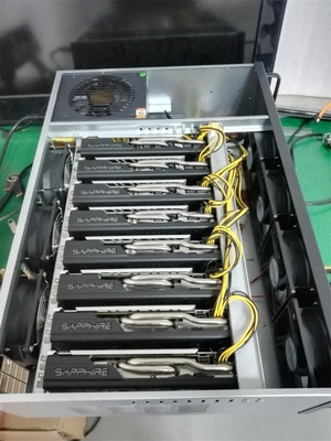 Снаряжение минирования M08S 8GPU минируя коробку 8gpu монетки dogecoin XCH LTC ETH минируя
