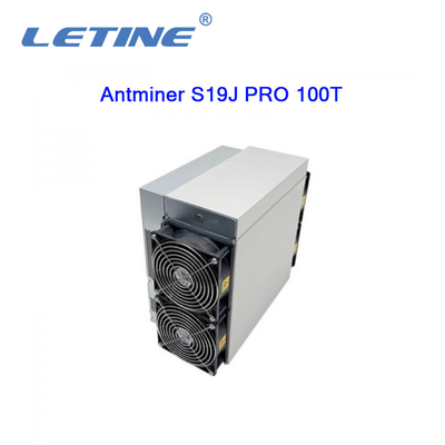 Hashrate машины минирования Bitcoin алгоритма Bitmain Asic Antminer S19J PRO 100T 3050W SHA-256 горнорабочего 100Th/s
