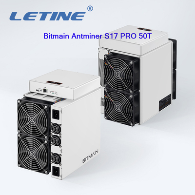 Подержанное шифрование Antminer S17 Pro 50t 1975W S17 76T SHA-256 горнорабочего Bitcoin S17 Asic
