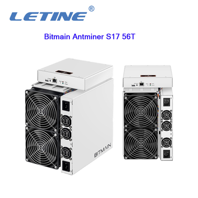Подержанная горнорабочий машины минирования T17 Bitmain Antminer S17 56T 2520W BTC 64T S17+ 73T 76T Asic