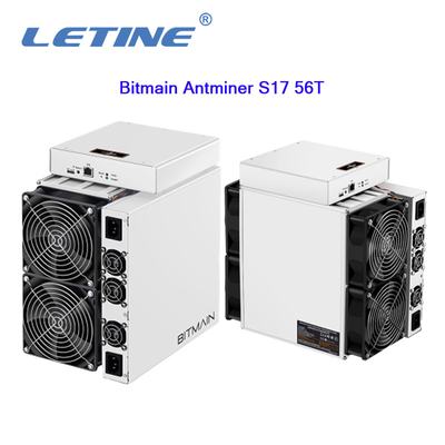 Подержанная горнорабочий машины минирования T17 Bitmain Antminer S17 56T 2520W BTC 64T S17+ 73T 76T Asic
