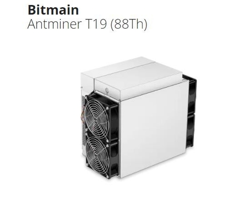 Горнорабочий Bitcoin BTC Antminer T19 88Th 84TH Bitmain SHA-256 запаса