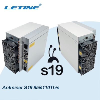 Antminer s19 pro 104T 96T 95T горнорабочего горнорабочего S19J pro 110T SHA-256 BTC Bitmain Aisc