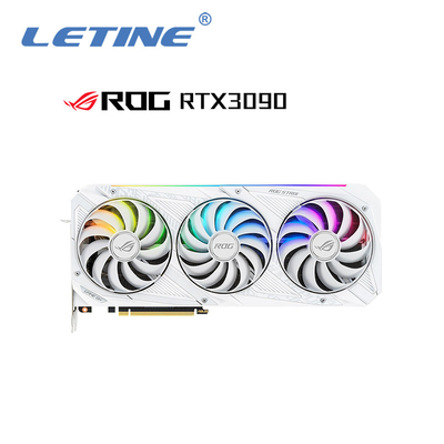 Высокая видеокарта Hashrate ROG-STRIX-RTX3090-O24G-WHITE с 24GB GDDR6X 1890 MHz overclock поддержки