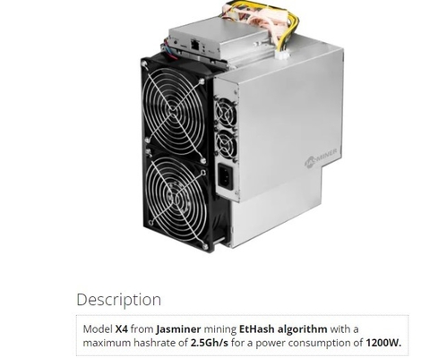 интерфейс локальных сетей Ethash горнорабочего 75db 1200W 2.5Gh/S Asic