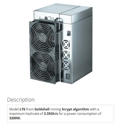 Дож Litecoin Dogecoin Pro Goldshell Scrypt горнорабочего LT6 LT5 LT5 мини