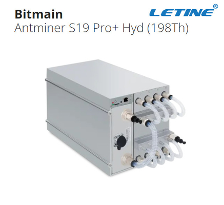 198Th Hyd Antminer S19 Pro+ горнорабочего 5445W J0-10 Asic водяное охлаждение