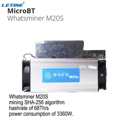 Используемые горнорабочие MicroBT Whatsminer M20S 68T 70T SHA-256 BTC Blockchain сдержали ГОРНОРАБОЧЕГО монетки