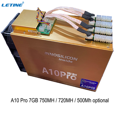 Подержанная горнорабочий Innosilicon A10pro 7GB 750MH 720MH 500Mh Eth горнорабочего Ethereum Asic с электропитанием