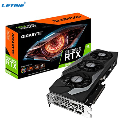 Вентиляторы видеокарты 3 WINDFORCE OC 12G игры GeForce RTX 3080 гигабайта