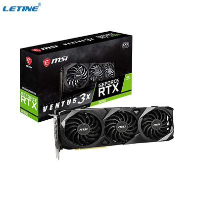 Видеокарты интерфейса 8gb графической карты HDMI горнорабочего MSI GeForce RTX 3080 VENTUS 3X 10GB GDDR6X
