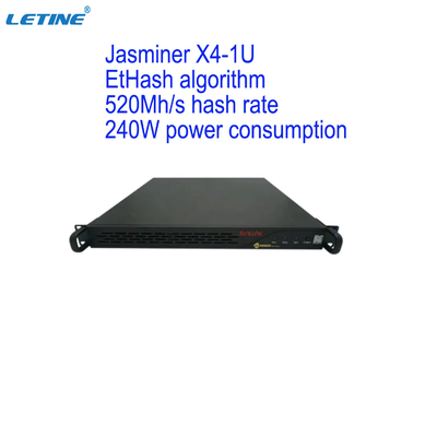 Минирование Ethash ETH ETC Asic подвергает горнорабочего механической обработке Jasminer X4 1U 520MH 240W Ethereum