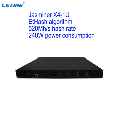 Минирование Ethash ETH ETC Asic подвергает горнорабочего механической обработке Jasminer X4 1U 520MH 240W Ethereum