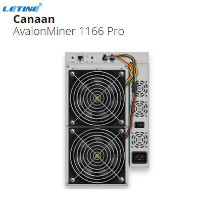 Интерфейс локальных сетей Th 3400W Canaan Avalon 1166pro 81 горнорабочего SHA 256 секретный BTC