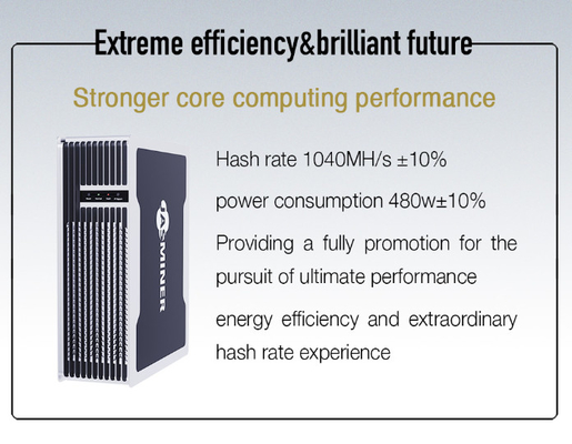 Горнорабочий 1040mh 480W 40db EtHash спрятанное Algo Jasminer X4-Q 3U стандартная устанавливающ уши