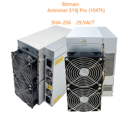 Алгоритм Asic Antminer Bitmain Antminer S19j Pro 104Th SHA 256 Bitcoin 29.5W/T